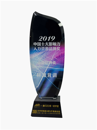 2019 中国十大影响力人力资源品牌奖